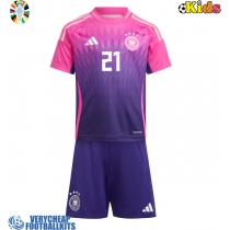 Germany Ilkay Gundogan #21 Replica Away Minikit Euro 2024 Short Sleeve (+ pants)